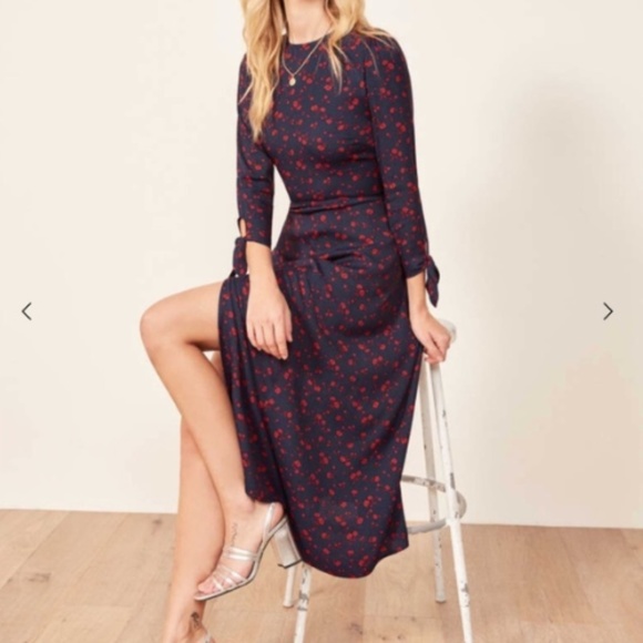 reformation zelda slit dress
